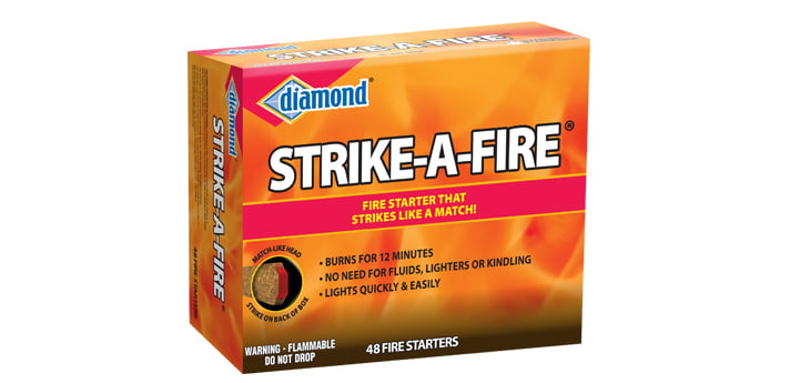 Diamond Strike-A-Fire Fire Starters, 48 Ct, Strikes like a Match - Diamond - Nimbus Distributors - wholesale and distributors in United States Diamond Strike-A-Fire Fire Starters, 48 Ct, Strikes like a Match - Diamond - Nimbus Distributors - wholesale and distributors in United States